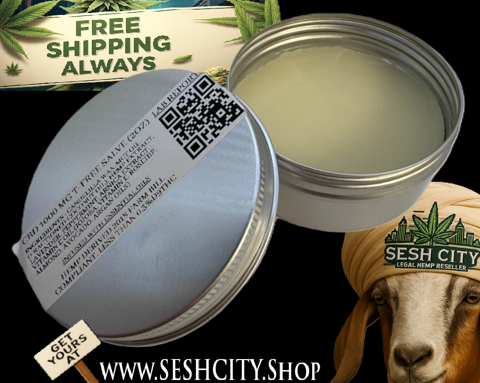 Preorder: 1000MG CBD Salve (No THC) Ships 10/3