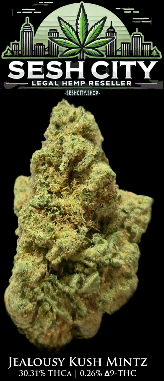 *EXOTIC* 30.31%THCa Jealousy Kush Mintz Flower