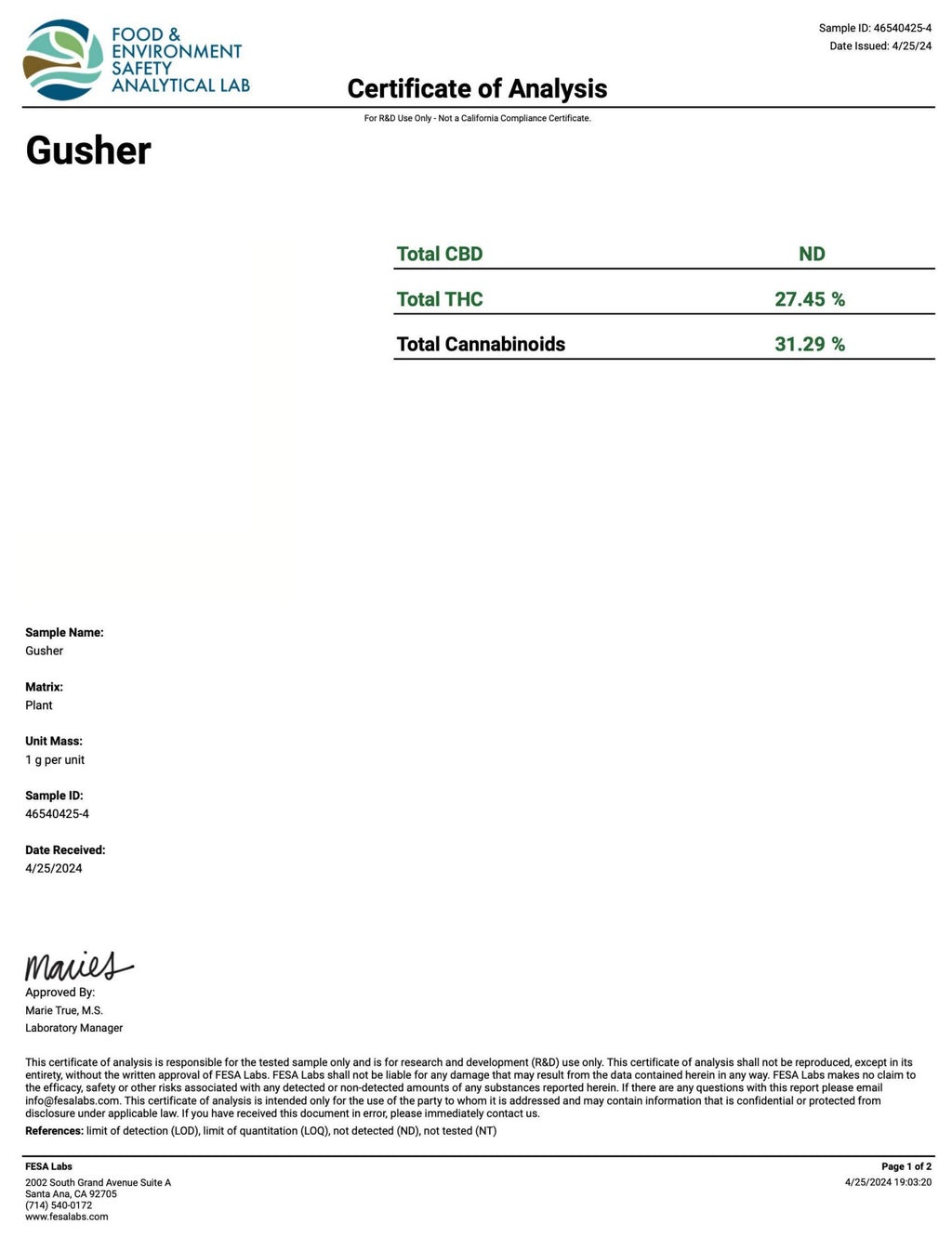 Shipping July 3: Gushers THCA Flower